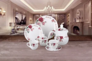 24 Piece White Opal Glass Dinnerware Basic Set