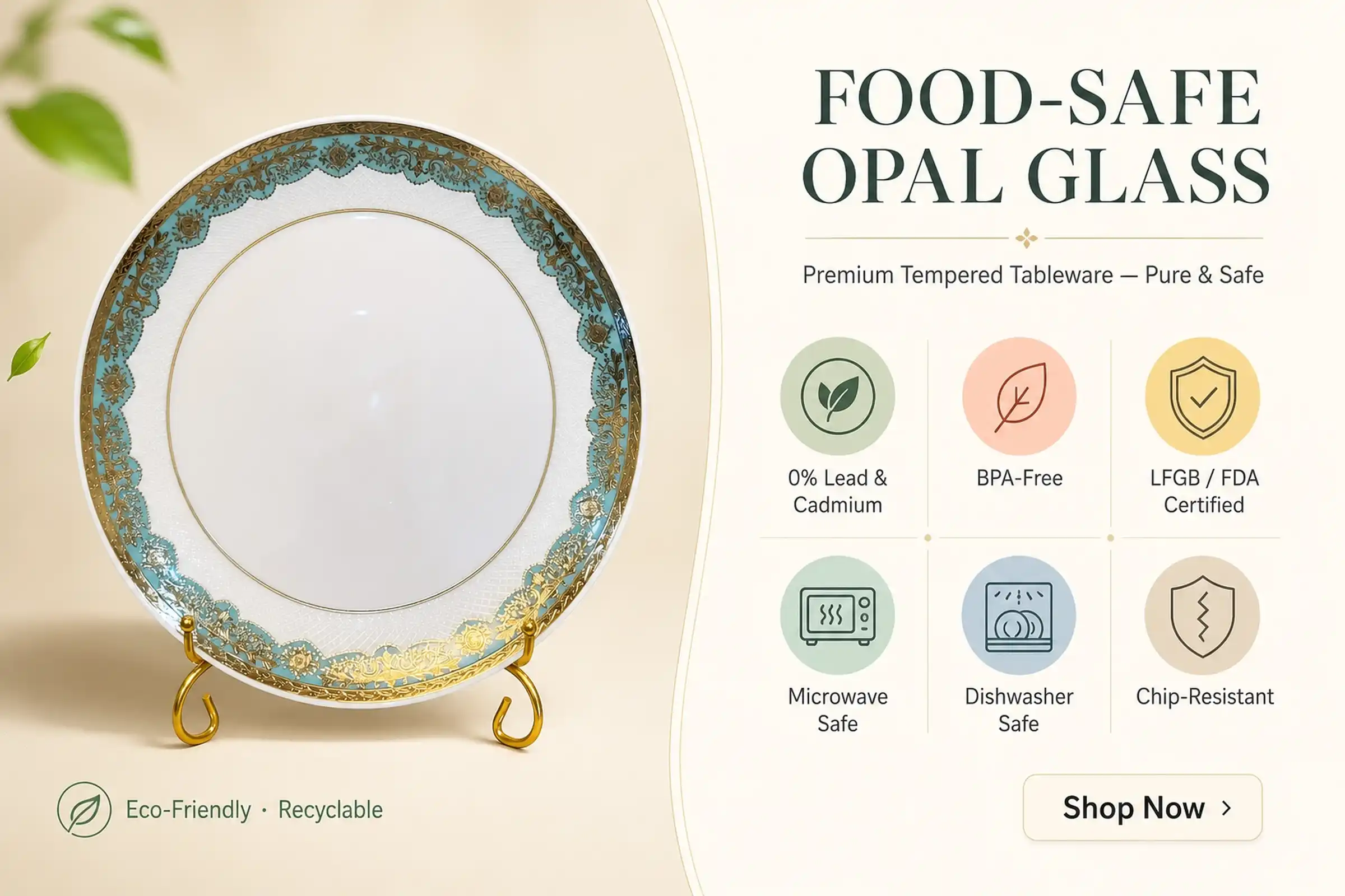 safe opal glass dinnerware