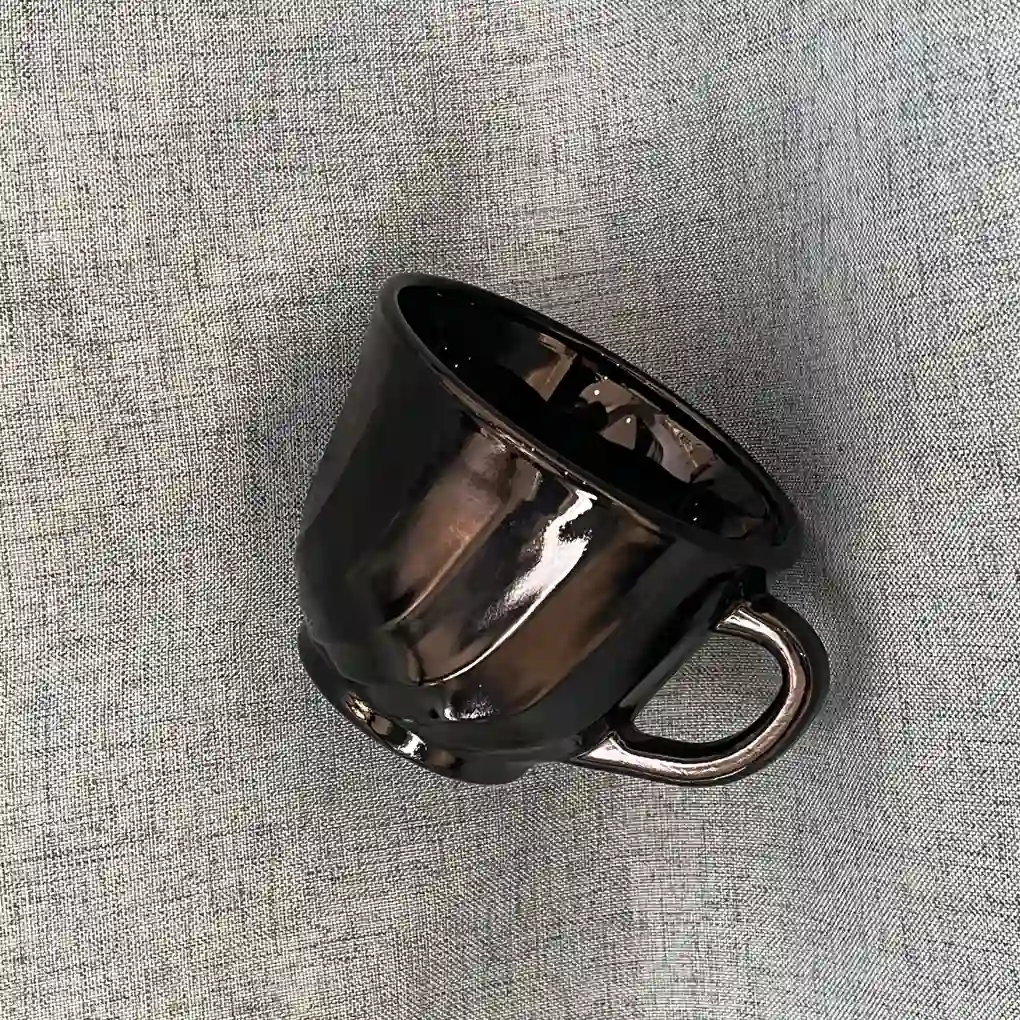 Black Opal Glass Cup