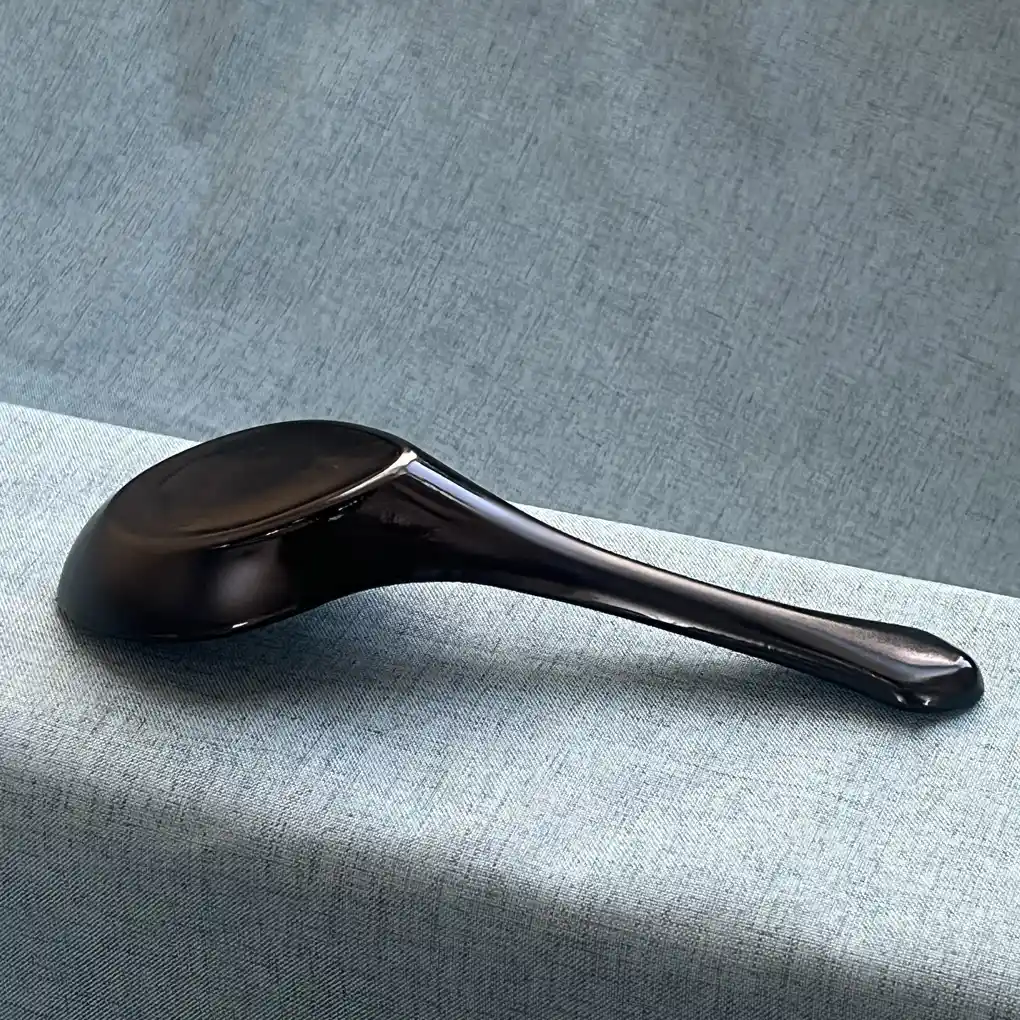 Black Opal Glass Soup spoon
