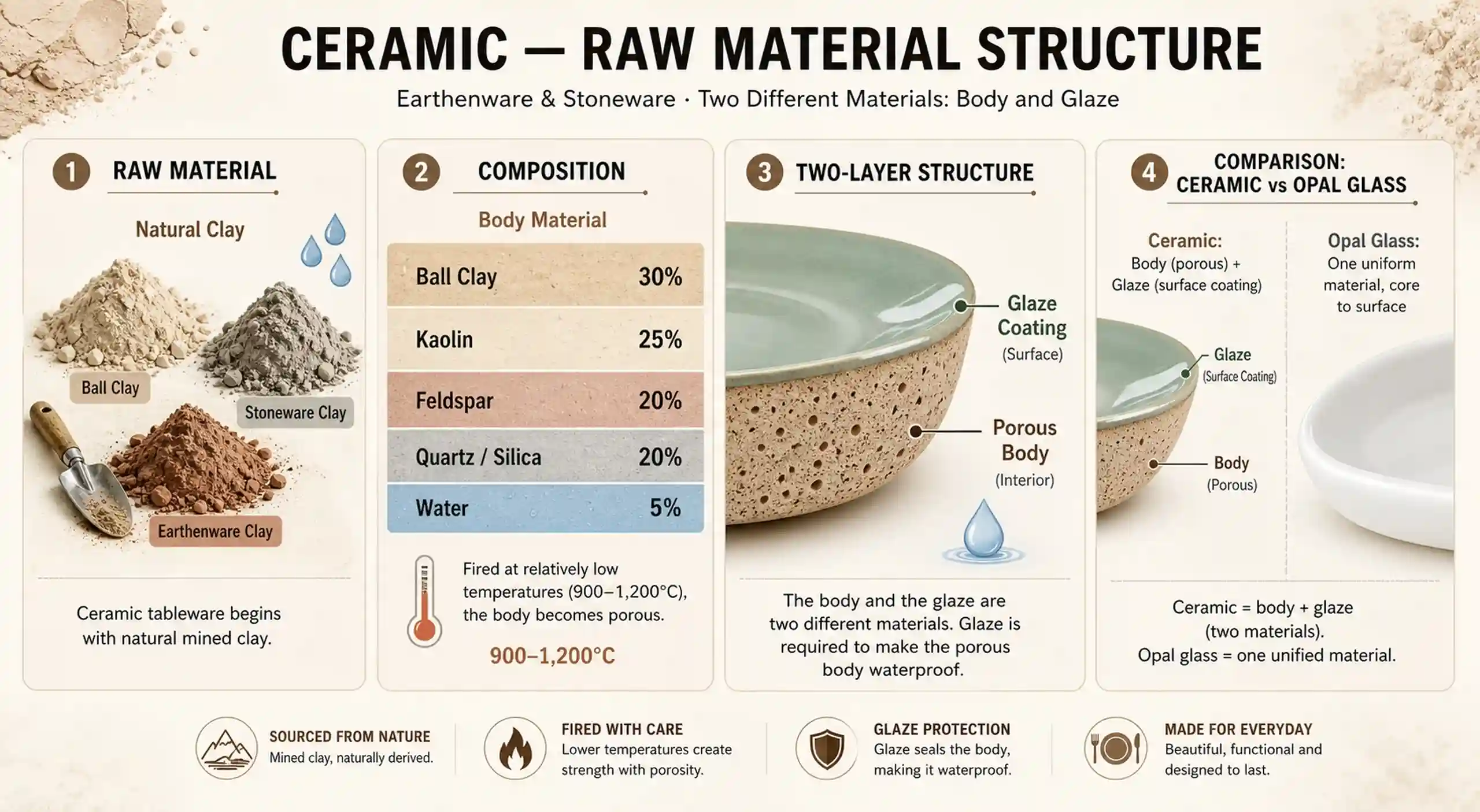 CERAMIC - RAWMATERIAL STRUCTURE