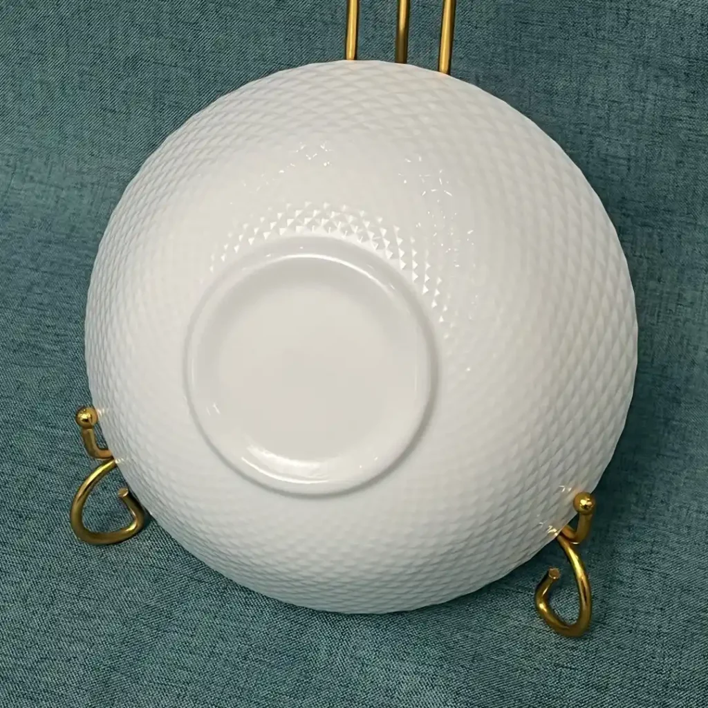 Diamond Opal Glass Bowl