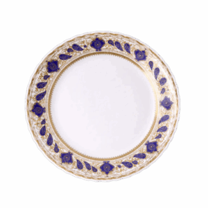 Lace-Edge Opal Glass Shallow Plate