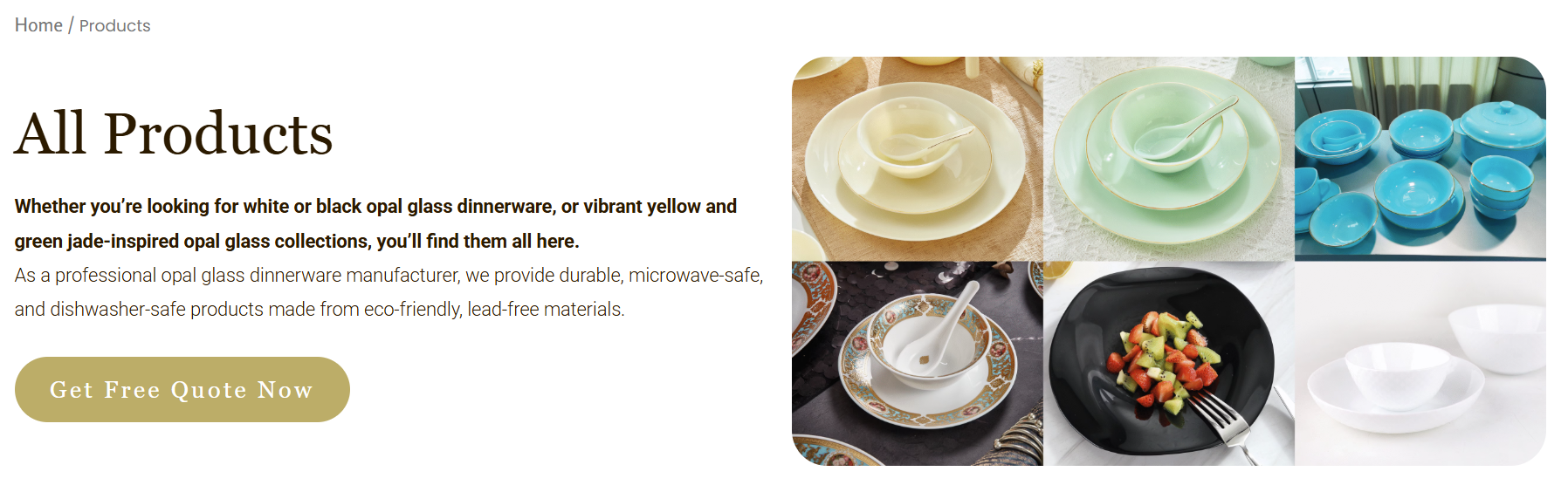 Opal Glass Dinnerware Product List-Get a free quote
