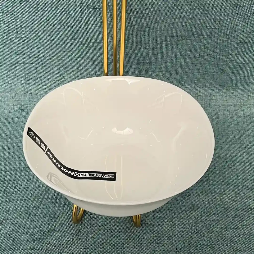 Opal Glass Flat Rim Bowl