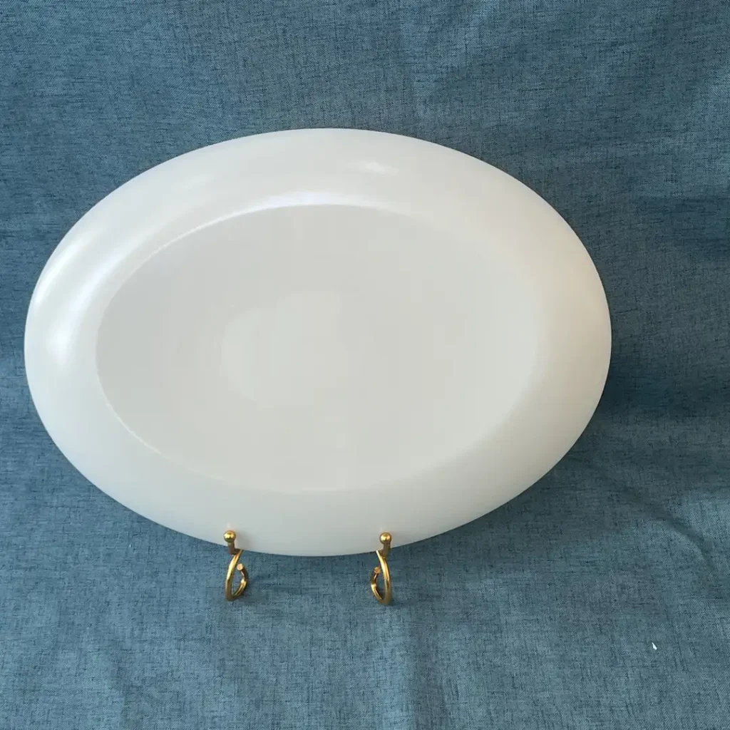 Opal Glass Oval Plate