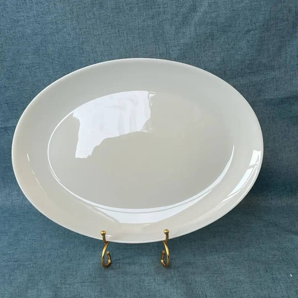 Opal Glass Oval Plate