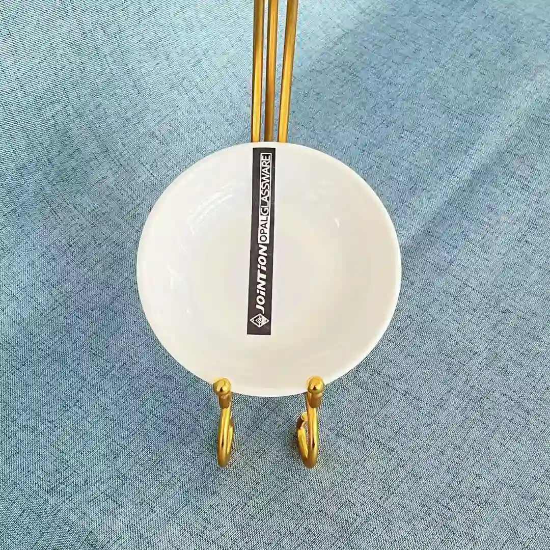 Opal glass saucer