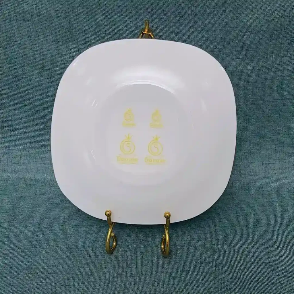 Opal Glass Shallow Plate