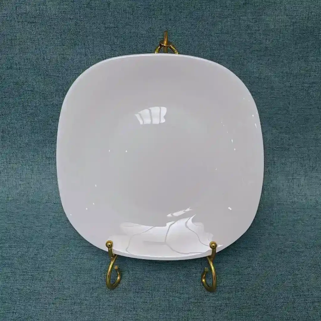 Opal Glass Shallow Plate