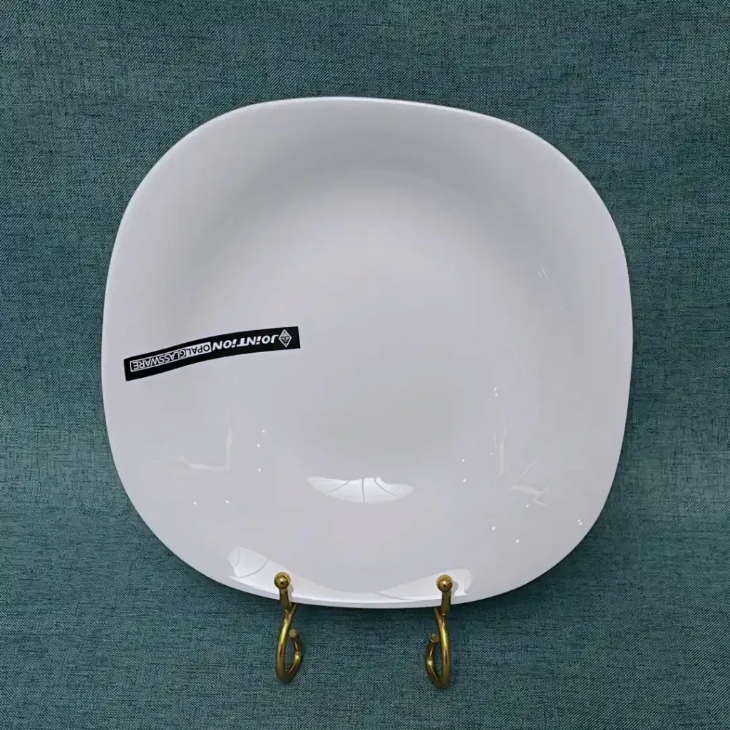 Opal Glass Square deep plate