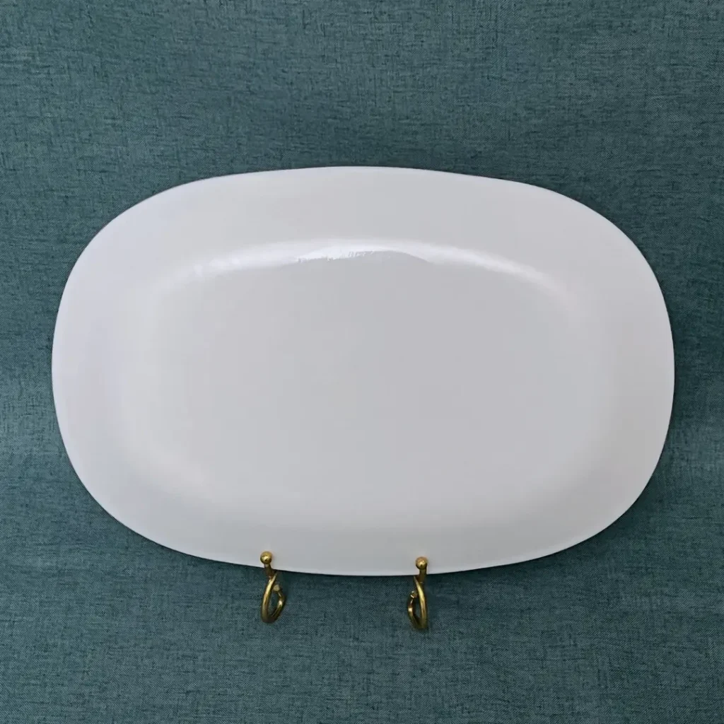 Opal glass Oval plates