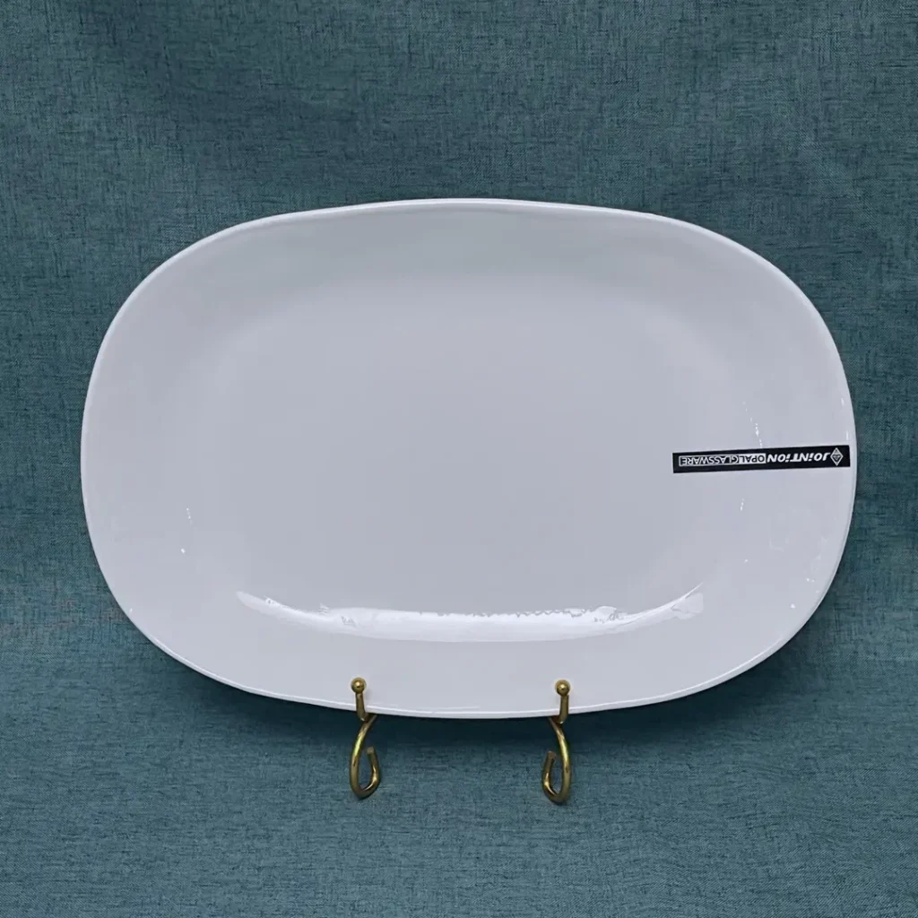 Opal glass Oval plates