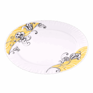 Opal glass Oval plates