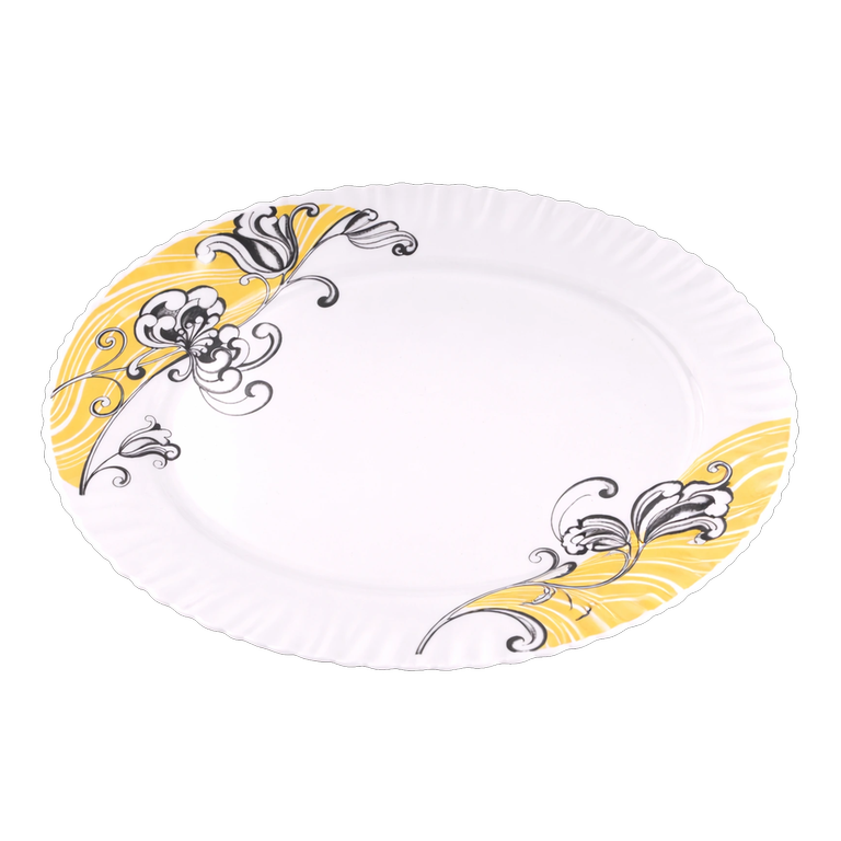 Opal glass Oval plates