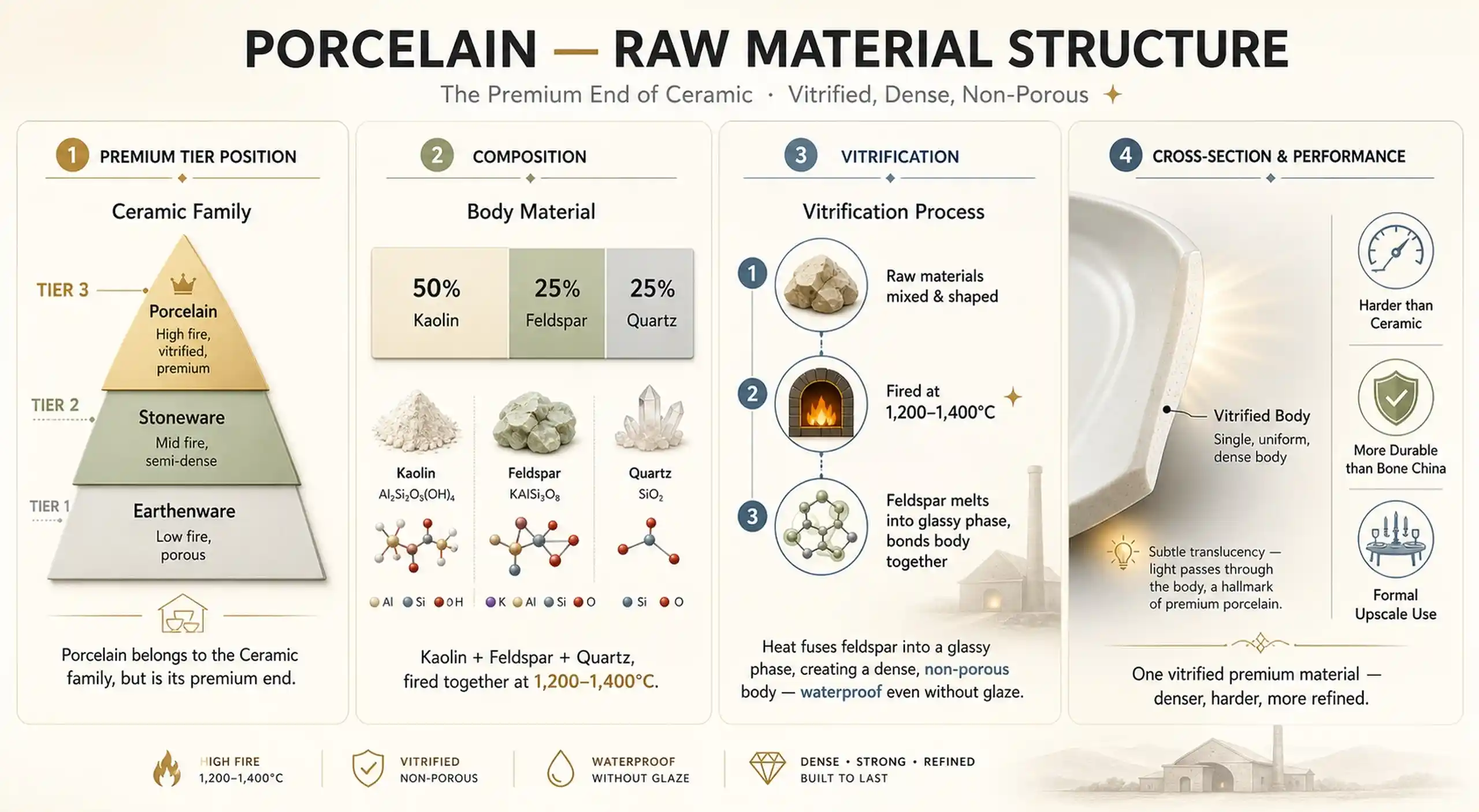 PORCELAINRAW MATERIAL STRUCTURE