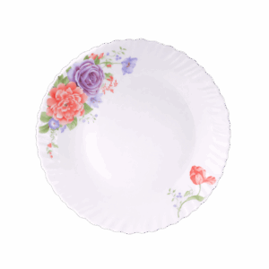 opal glass lotus plate
