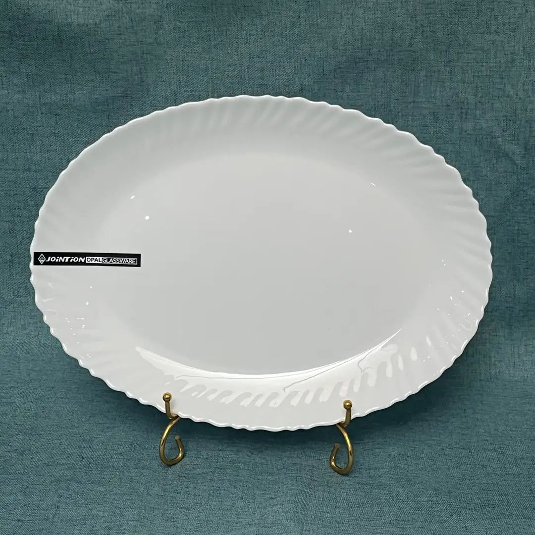 sunflower opal glass Oval plate