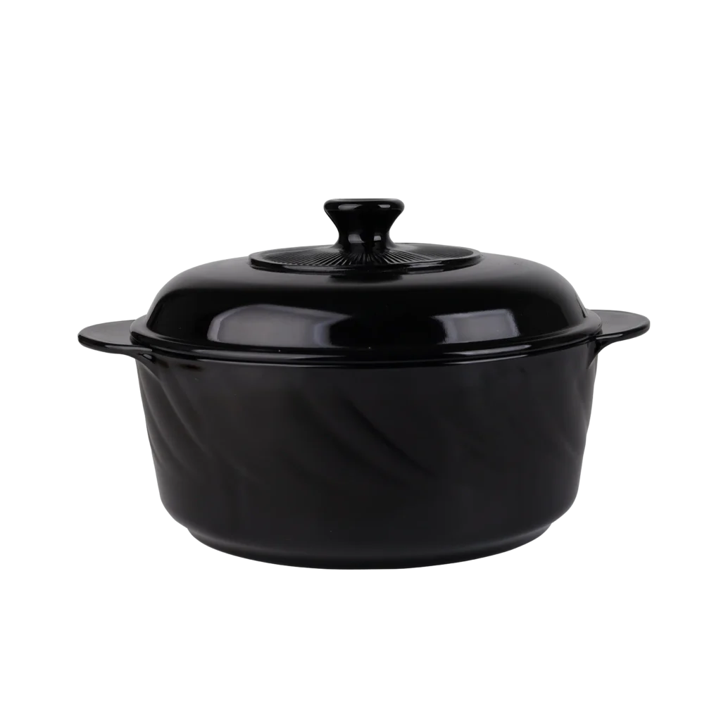 Black Opal Glass Casserole