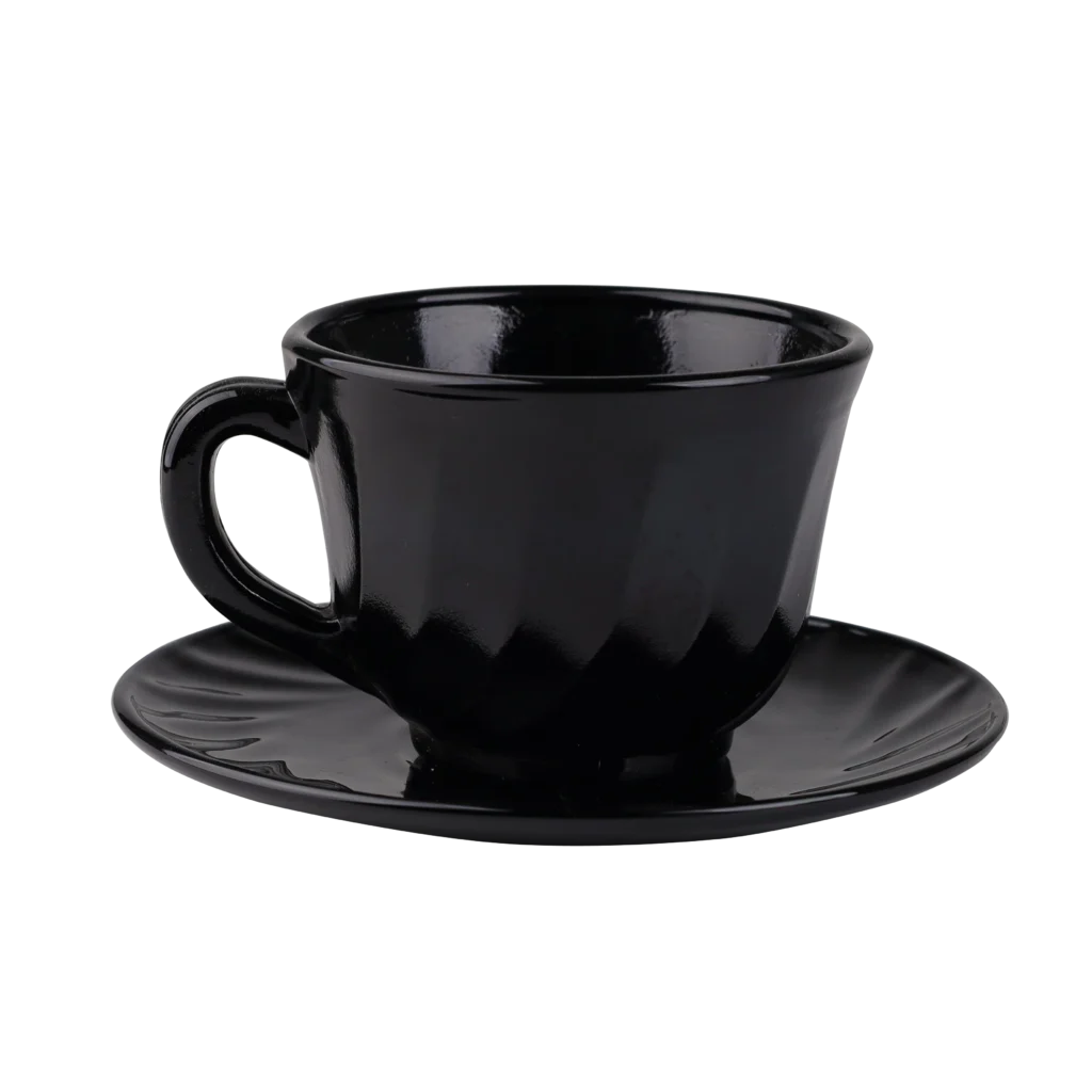 Black Opal Glass Cup