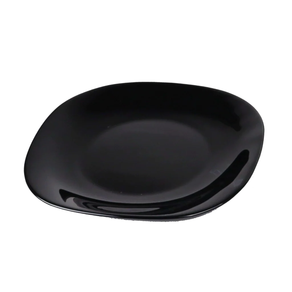 Black Opal Glass Deep Plate