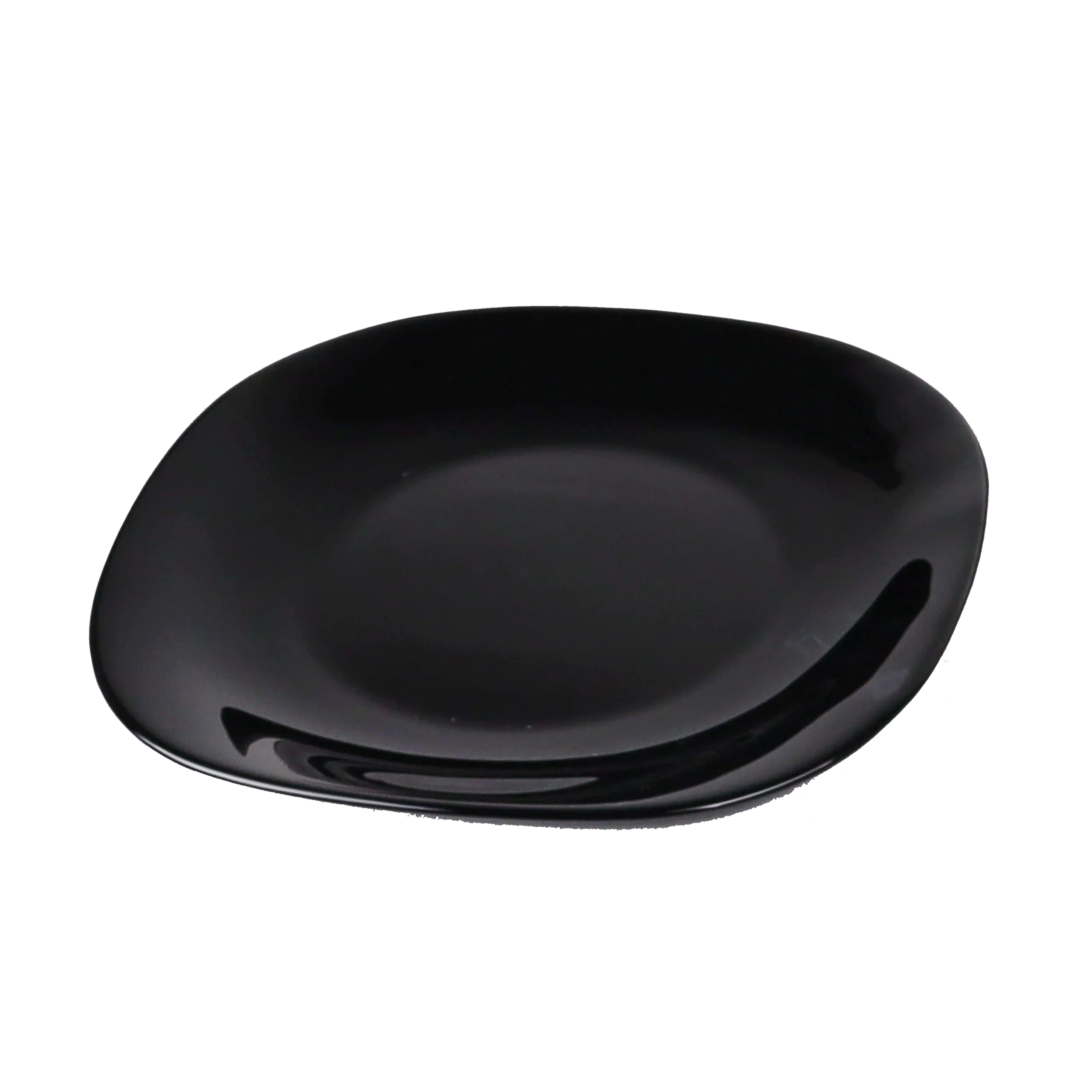 Black Opal Glass Deep Plate