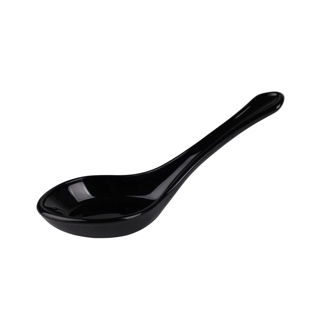 Black Opal Glass Soup spoon
