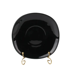 Black Opal Glass Square Plate 2