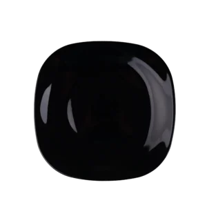 Black Opal Glass Square Plate