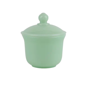 Jadeite sugar bowl