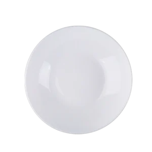 Opal Glass Shallow Plate