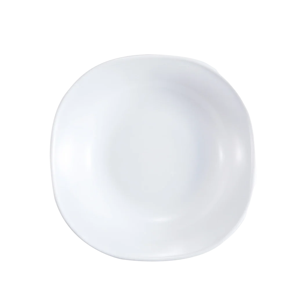 Opal Glass Square deep plate