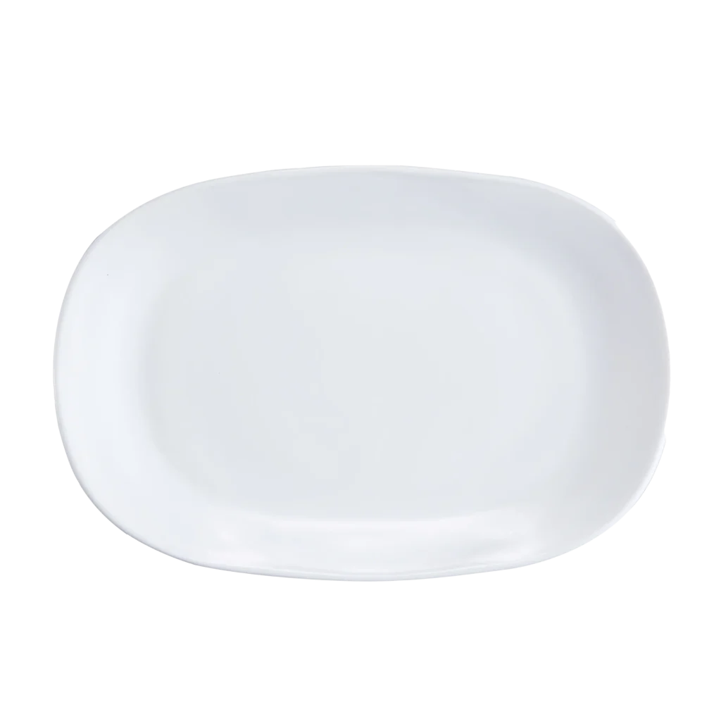 Opal glass fish shaped plates