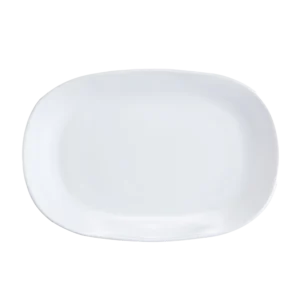 Opal glass fish shaped plates