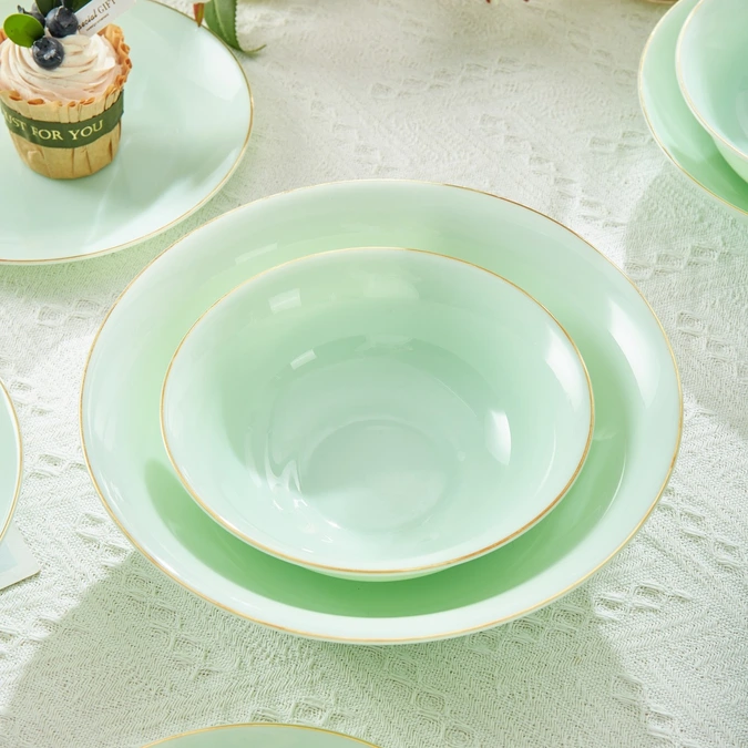Light Jade Green jade color dinnerware