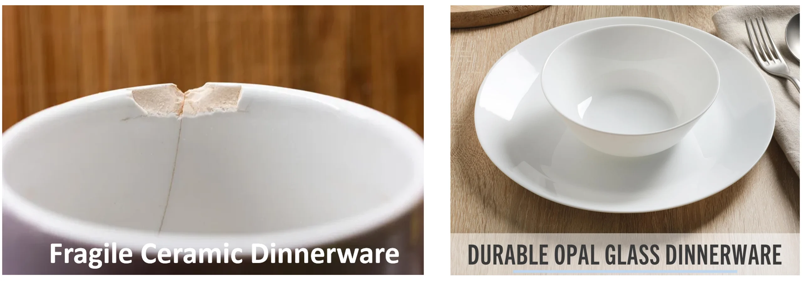 Chip Resistance of Ceramic vs Opal Glass Dinnerware