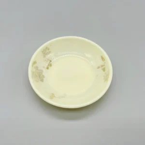 Concave Arc Opal Glass Saucer – Holds Sauce Without Spill