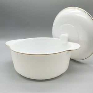 Non-Porous Opal Glass Casserole | Odor-Free Cooking Pot