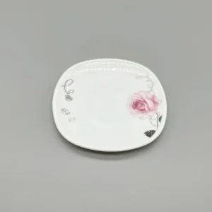 Chip Resistant Opal Glass Saucer | Durable Tempered Edge