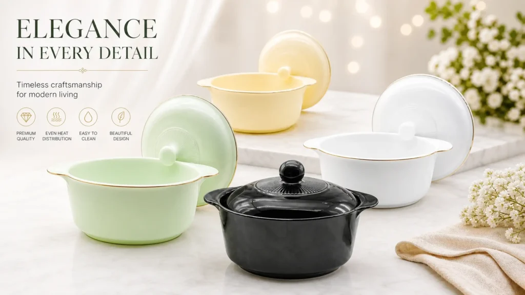 Opal Glass Casserole Pot