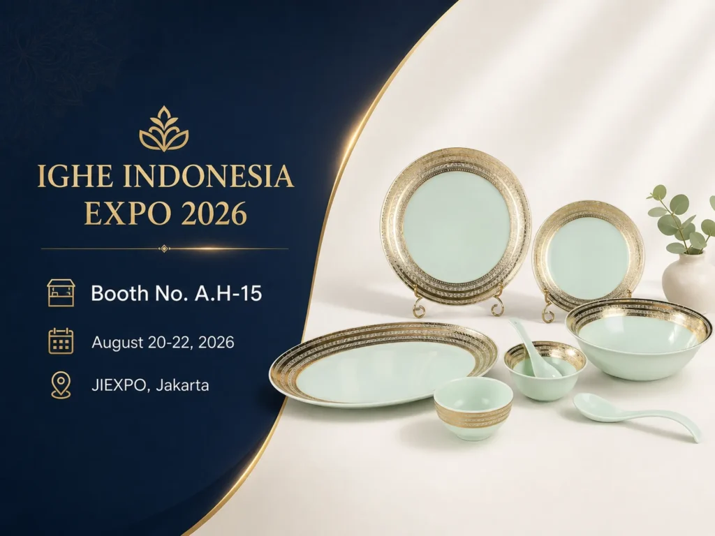 INDONESIA OPAL GLASS DINNERWARE EXHIBITION
