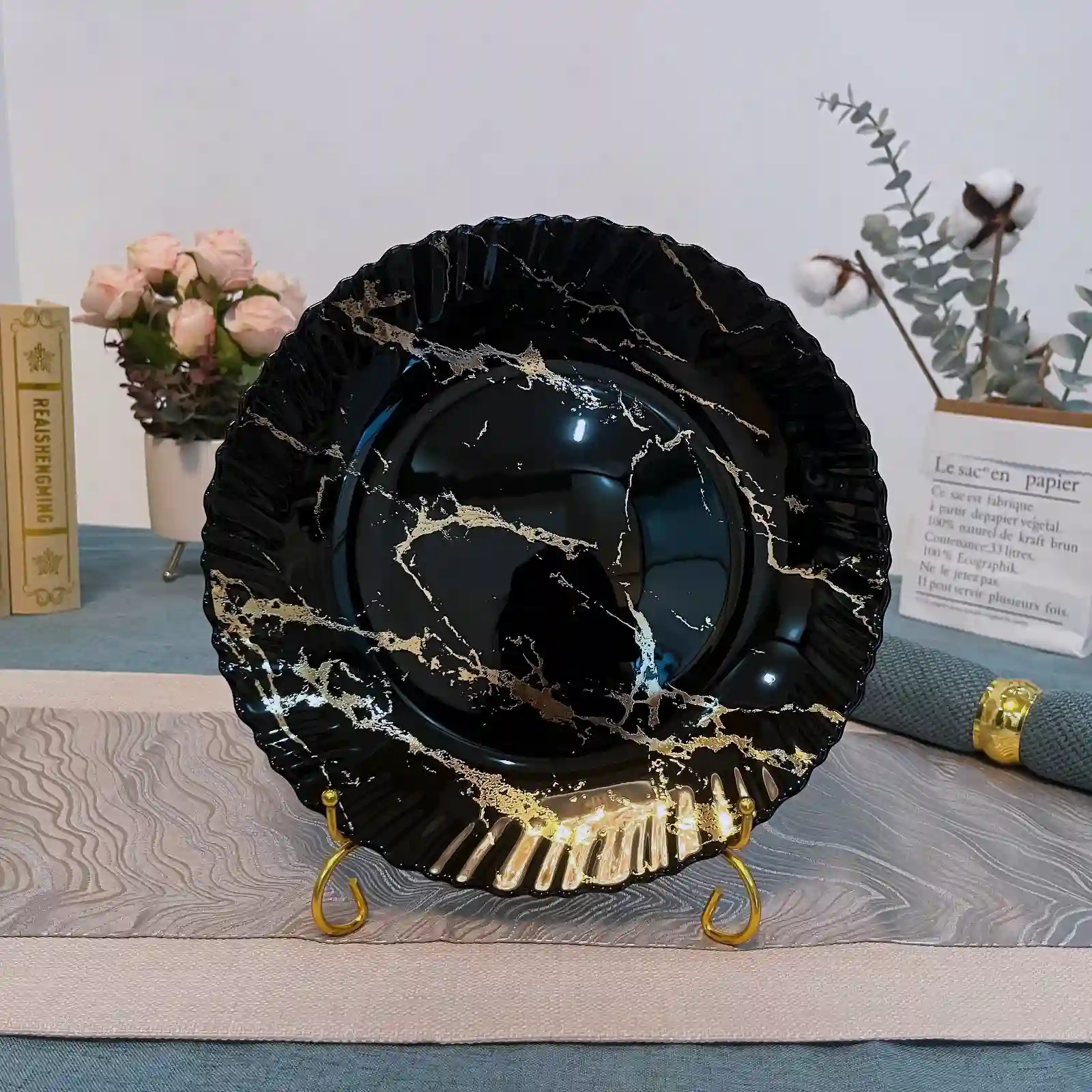 Opal Glass Plates Safe for Children & Elderly Dining