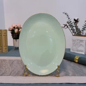 Thermal Shock Resistant Opal Glass Oval Fish Platter