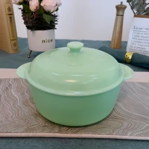 Lead-Free Opal Glass Casserole | Non-Toxic & Food Safe