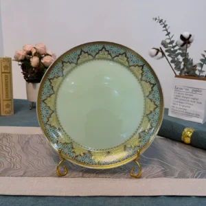 Opal Glass Plate Safer Breakage Pattern | Less Sharp