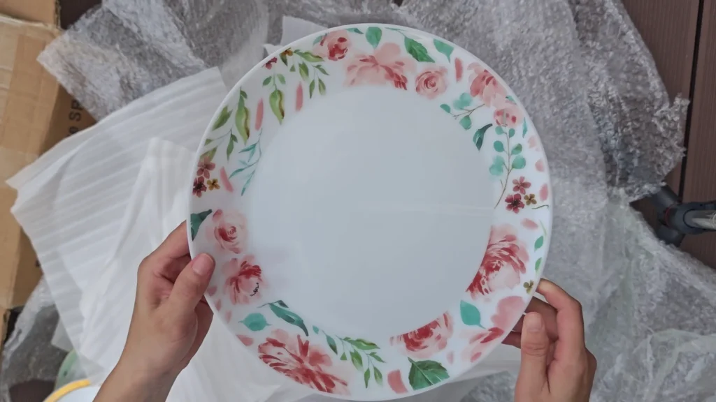 opal glass dinnerware plate