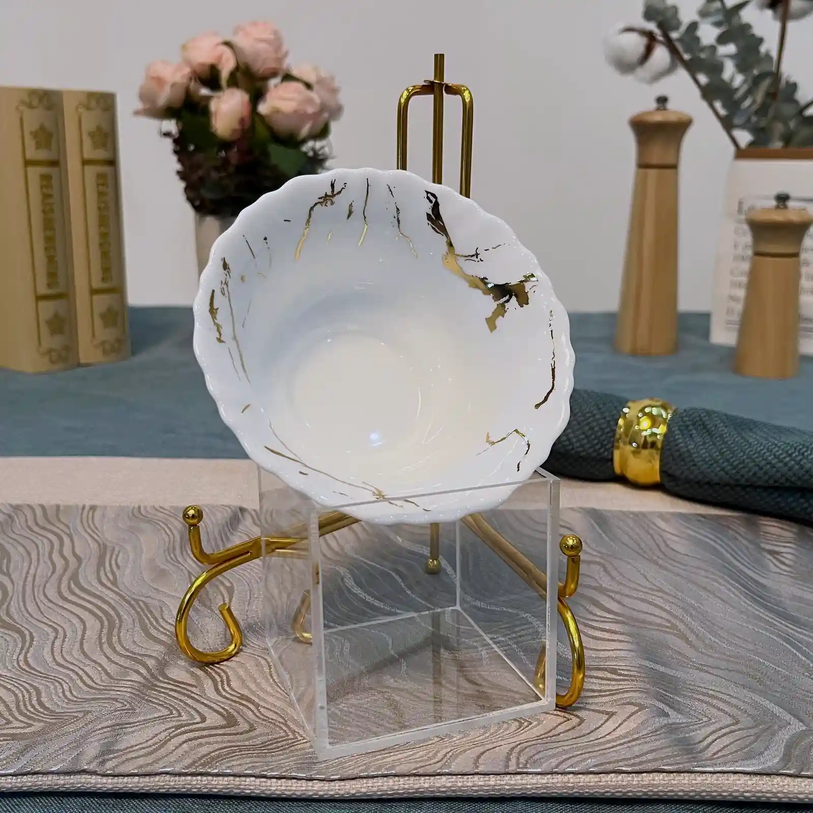 Opal Glass Bowl for Indoor & Outdoor Dining | Durable