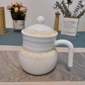 Gold Decal Opal Glass Teapot | Jointion