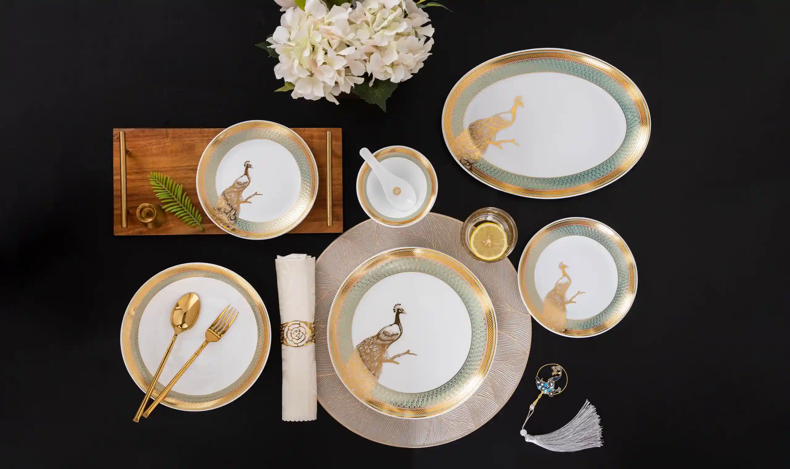 33pcs opal glass dinnerware set