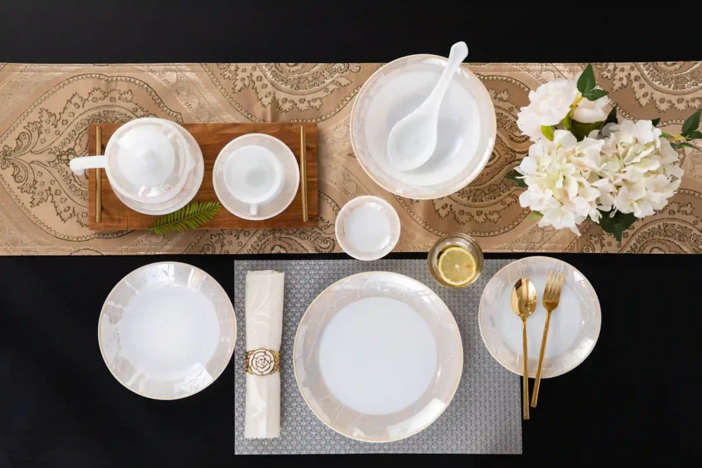 opal glass dinnerware set